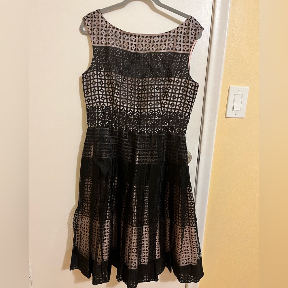 Black and Cream Dress
